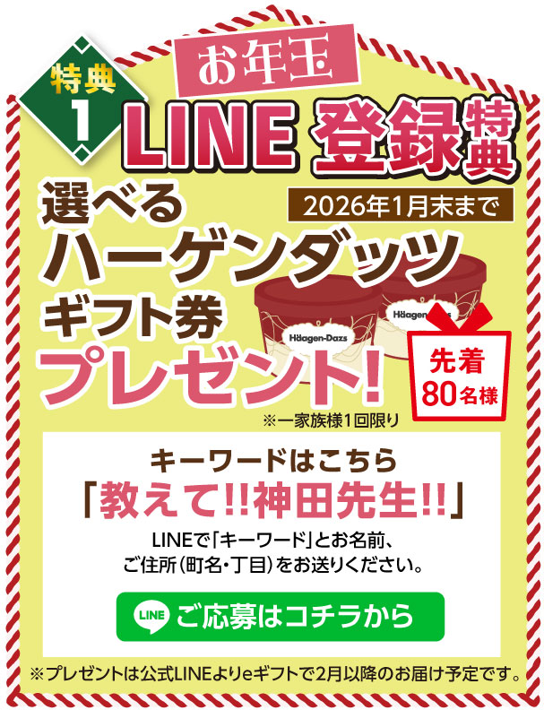 選べるハーゲンダッツギフト券プレゼント