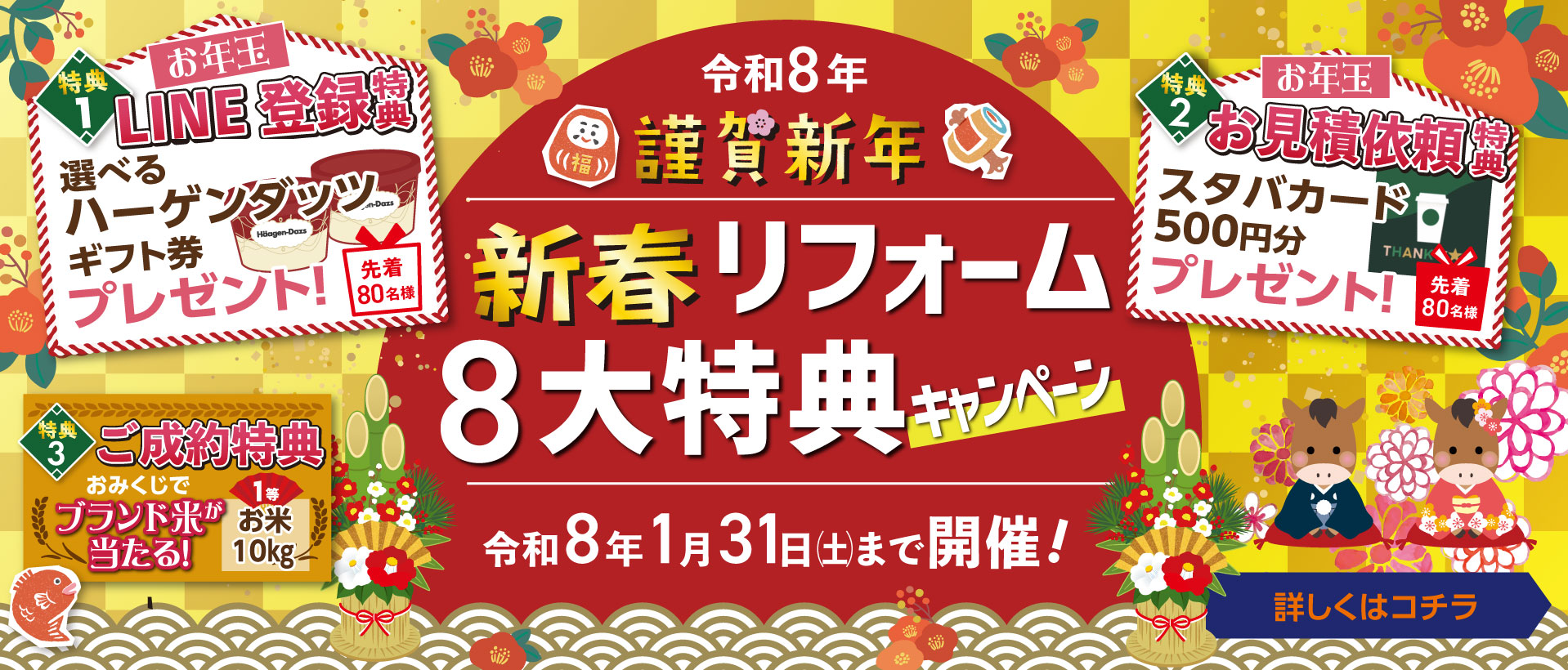 新春リフォーム8大特典